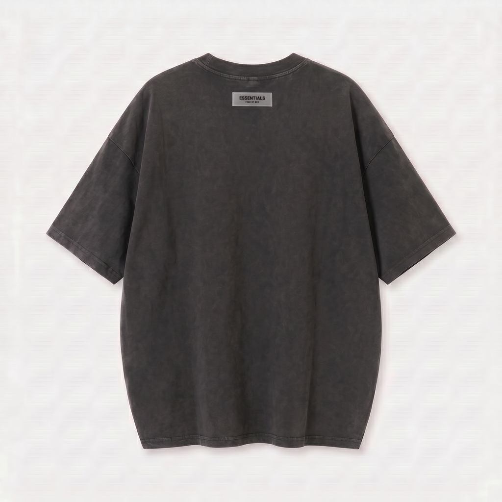 Camiseta 528001*1 Oversize Pickling Negra/Negra Para Hombre