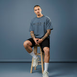 Camiseta 528001*1 Oversize Pickling Gris/Azul Para Hombre