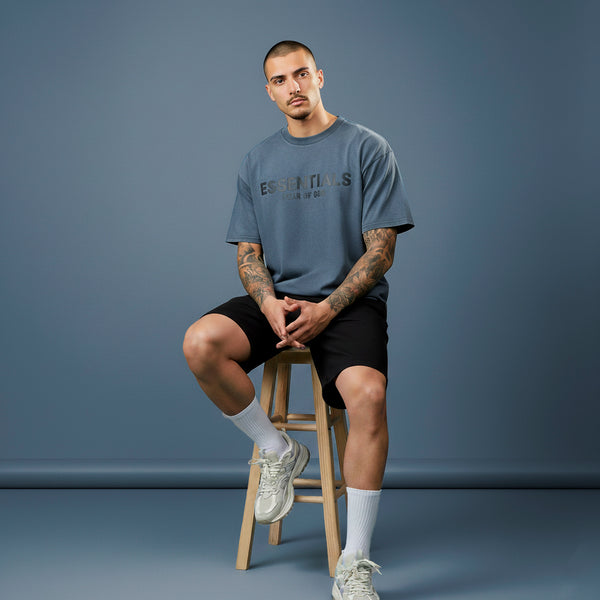 Camiseta 528001*1 Oversize Pickling Gris/Azul Para Hombre