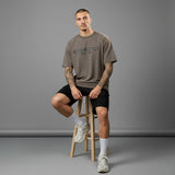 Camiseta 528001*1 Oversize Pickling Gris Para Hombre