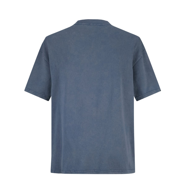 Camiseta 528001 Oversize Pickling Gris Azul Para Hombre