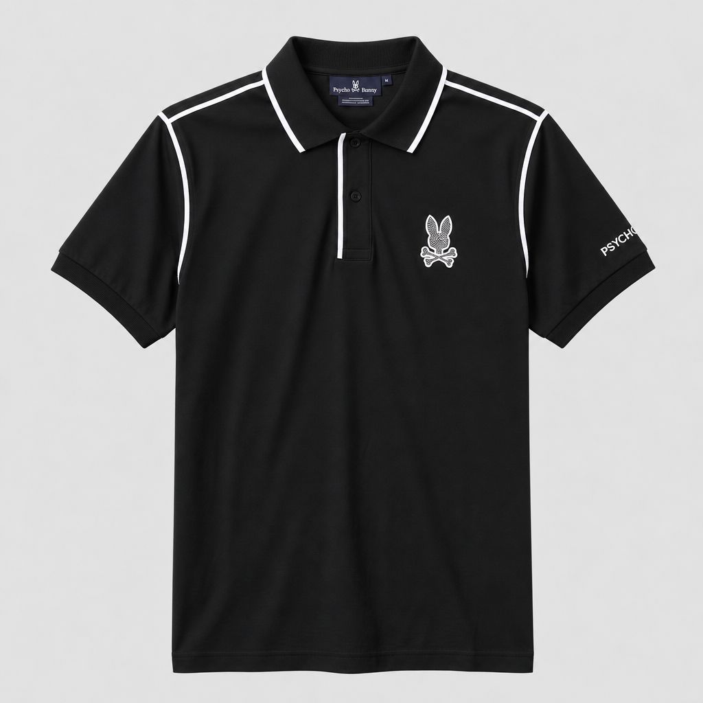 Camiseta 185033 Tipo Polo Negro para hombre