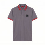 Camiseta 918022 Tipo Polo Gris Oscuro para hombre