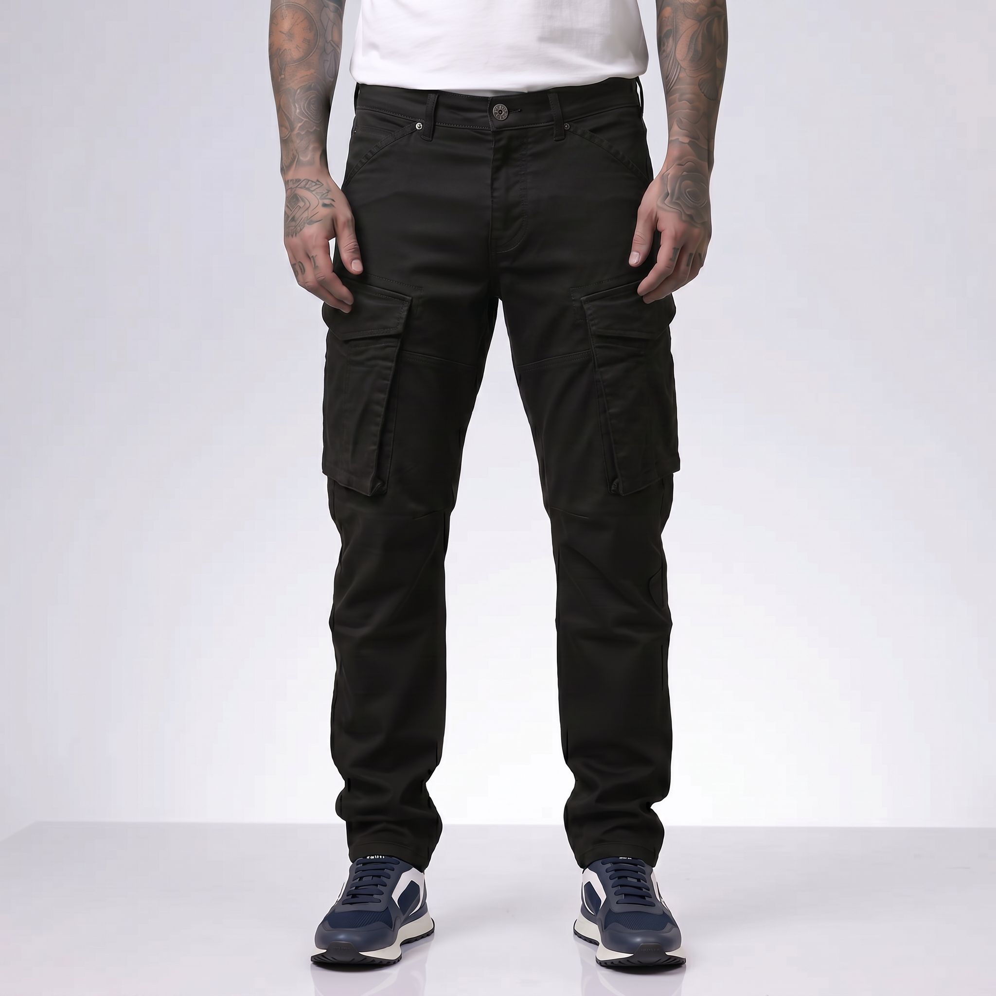 Jean G-S R001-2 Negro Para Hombre