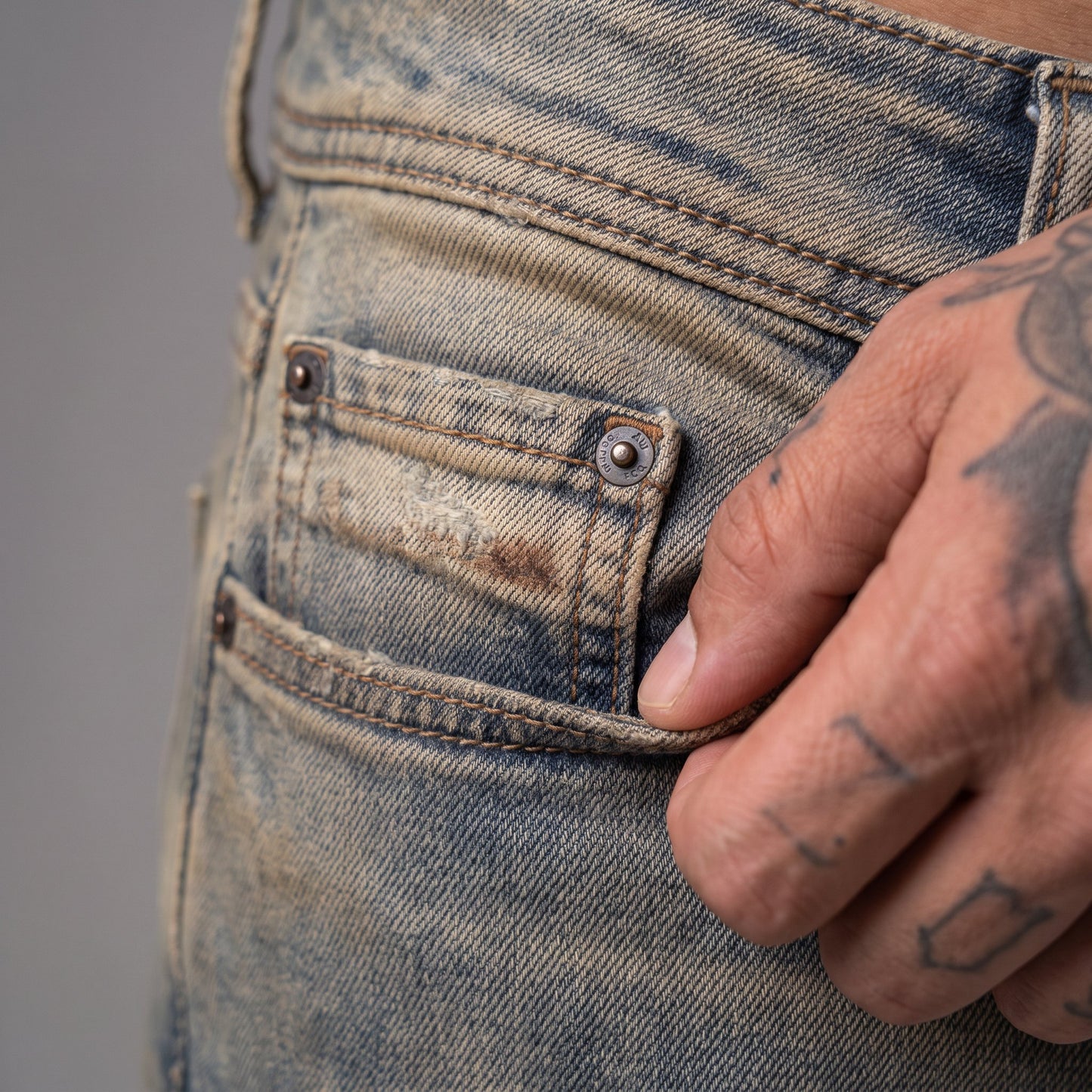 Jean DSL GCK005 Azul/Cafe Para Hombre