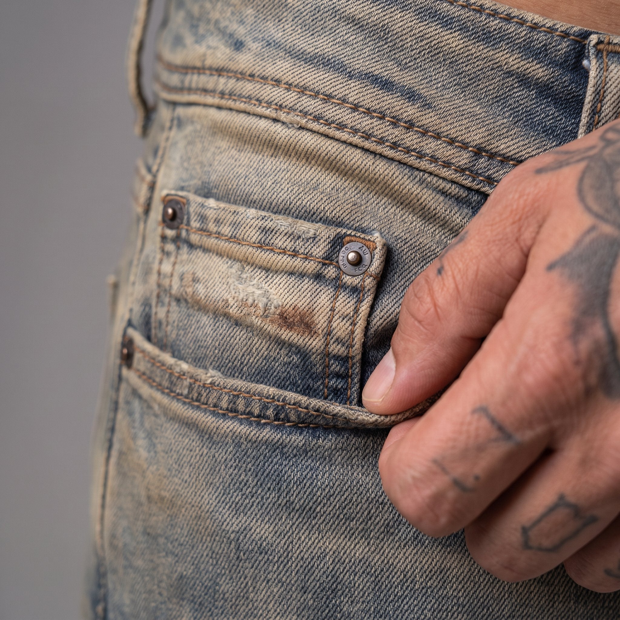 Jean DSL GCK005 Azul/Cafe Para Hombre
