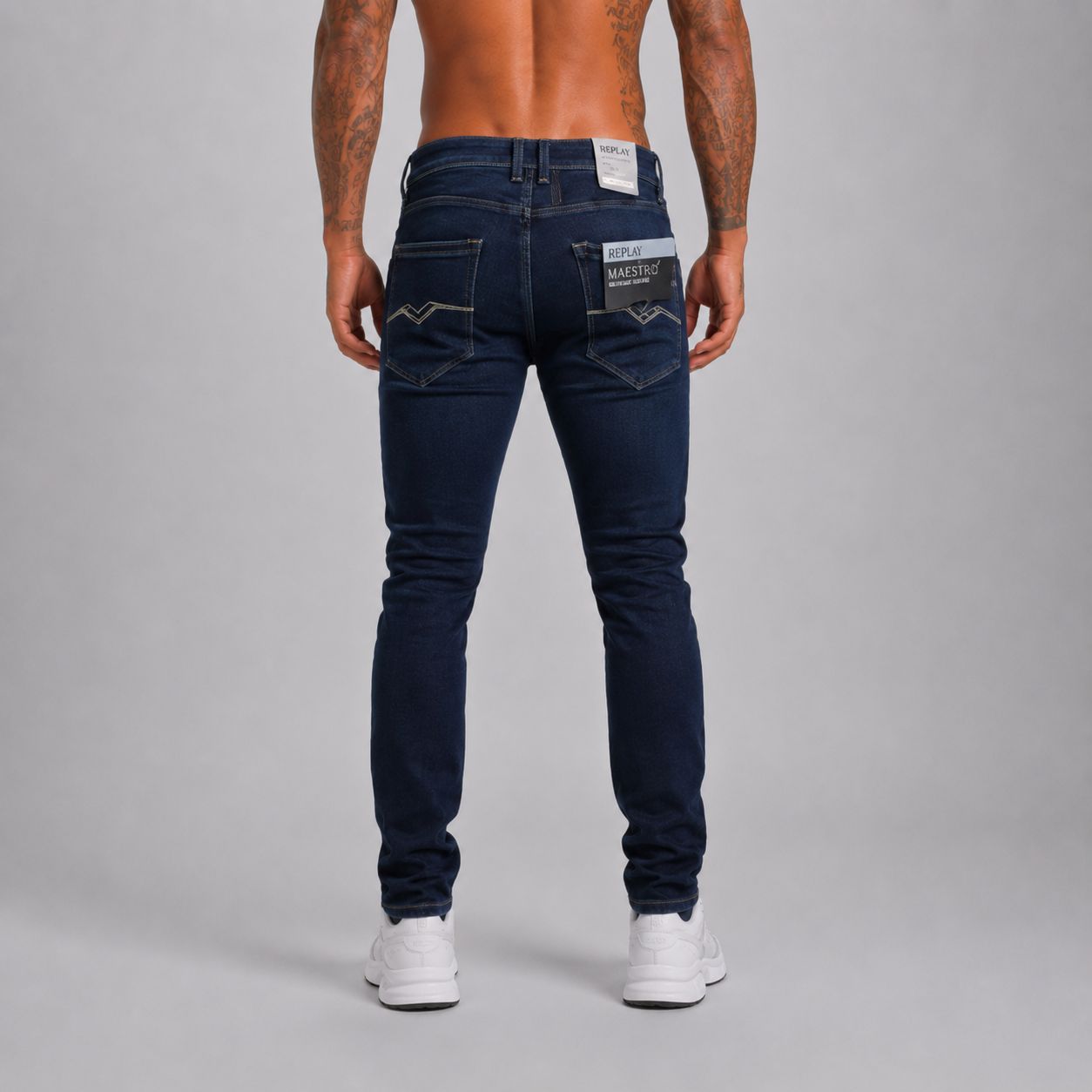 Jean REP F009 Azul Para Hombre