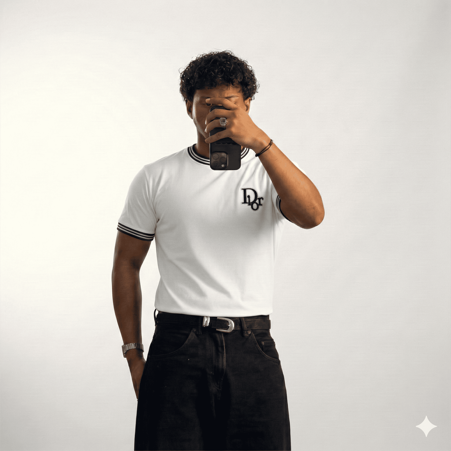 Camiseta 66020 Básica Blanca Para Hombre