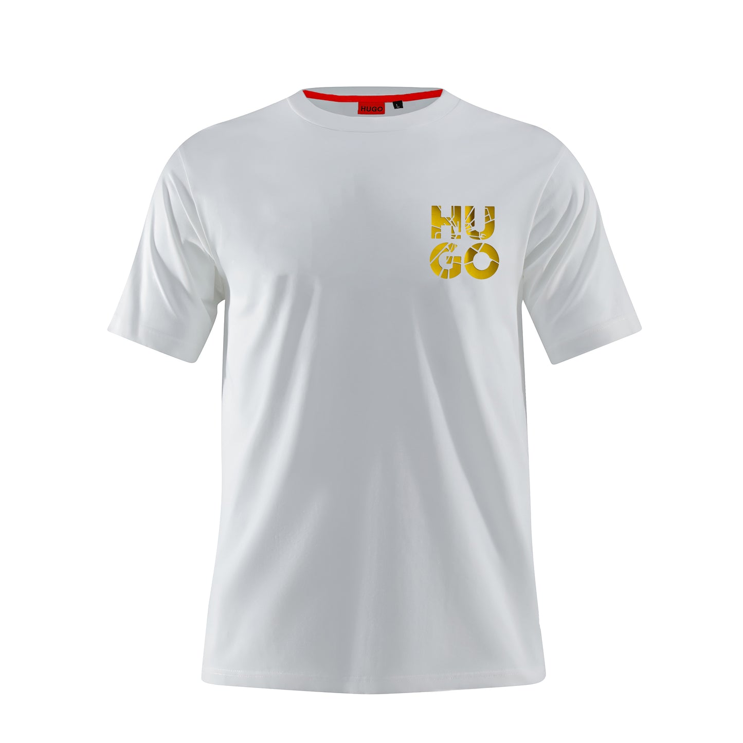 Camiseta 66039 Estampada Blanca Para Hombre