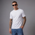 Camiseta B66048 Básica Blanca Para Hombre