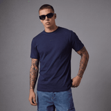 Camiseta B66048 Básica Azul Oscuro Para Hombre