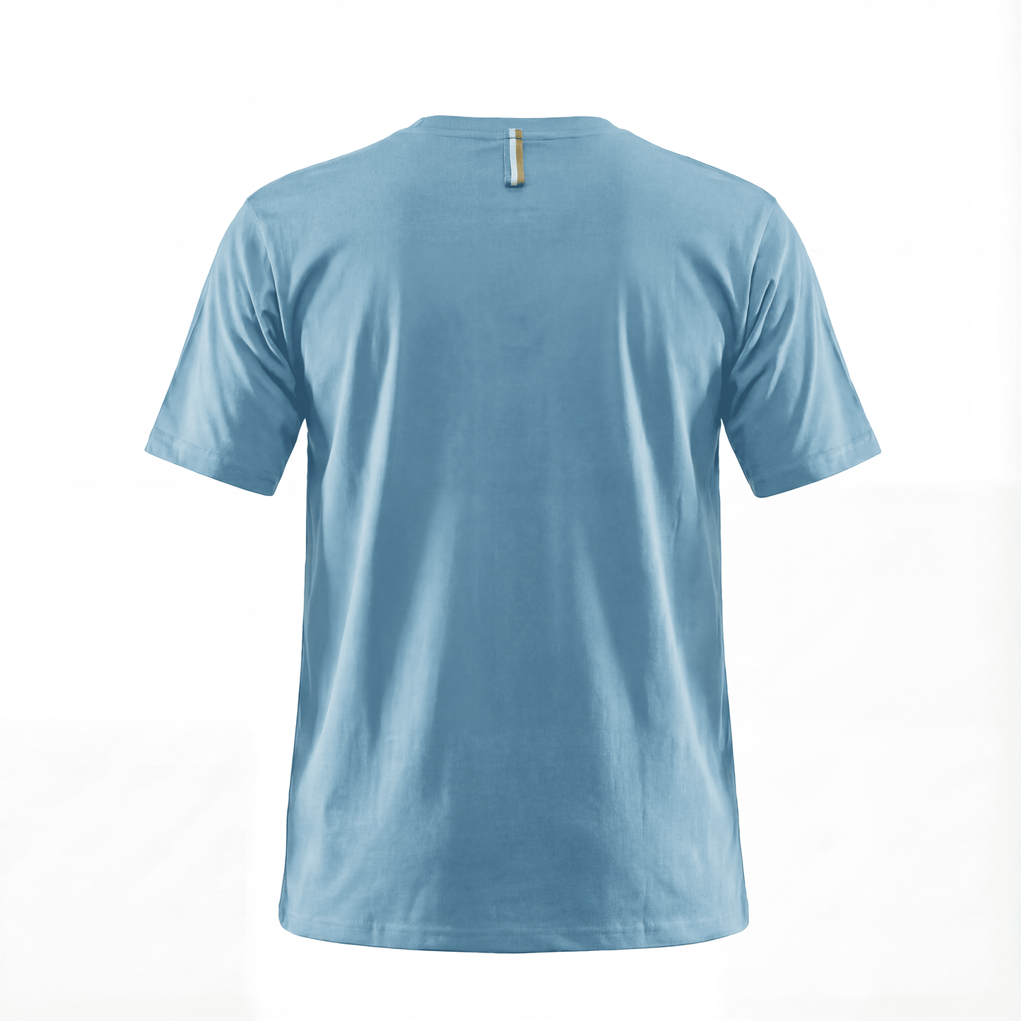 Camiseta B66048 Básica Azul Para Hombre