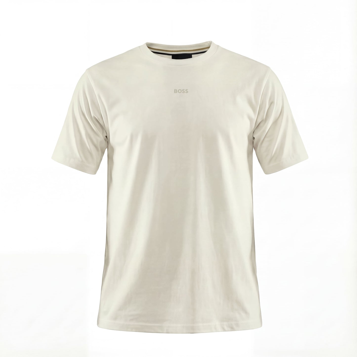 Camiseta B66048 Básica Crema Para Hombre