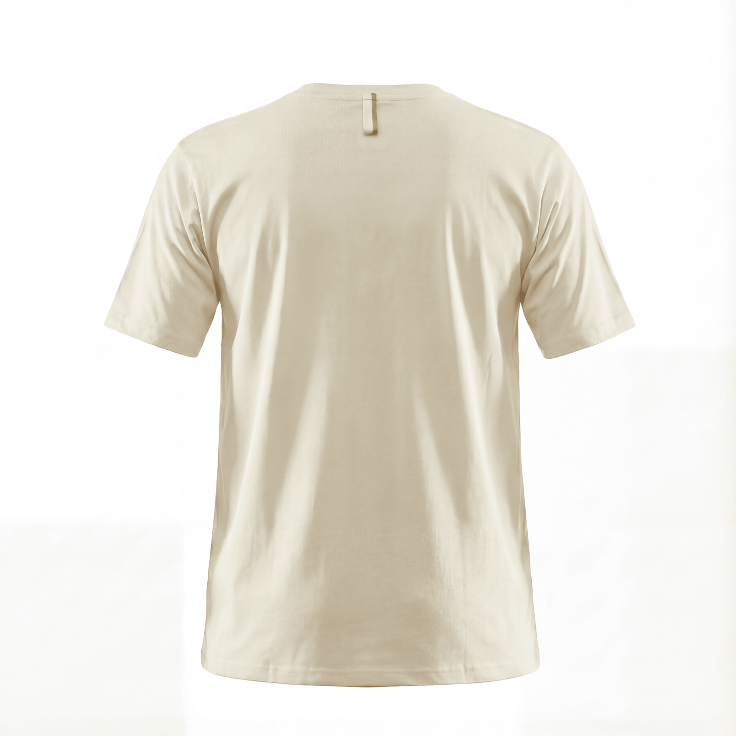 Camiseta B66048 Básica Crema Para Hombre