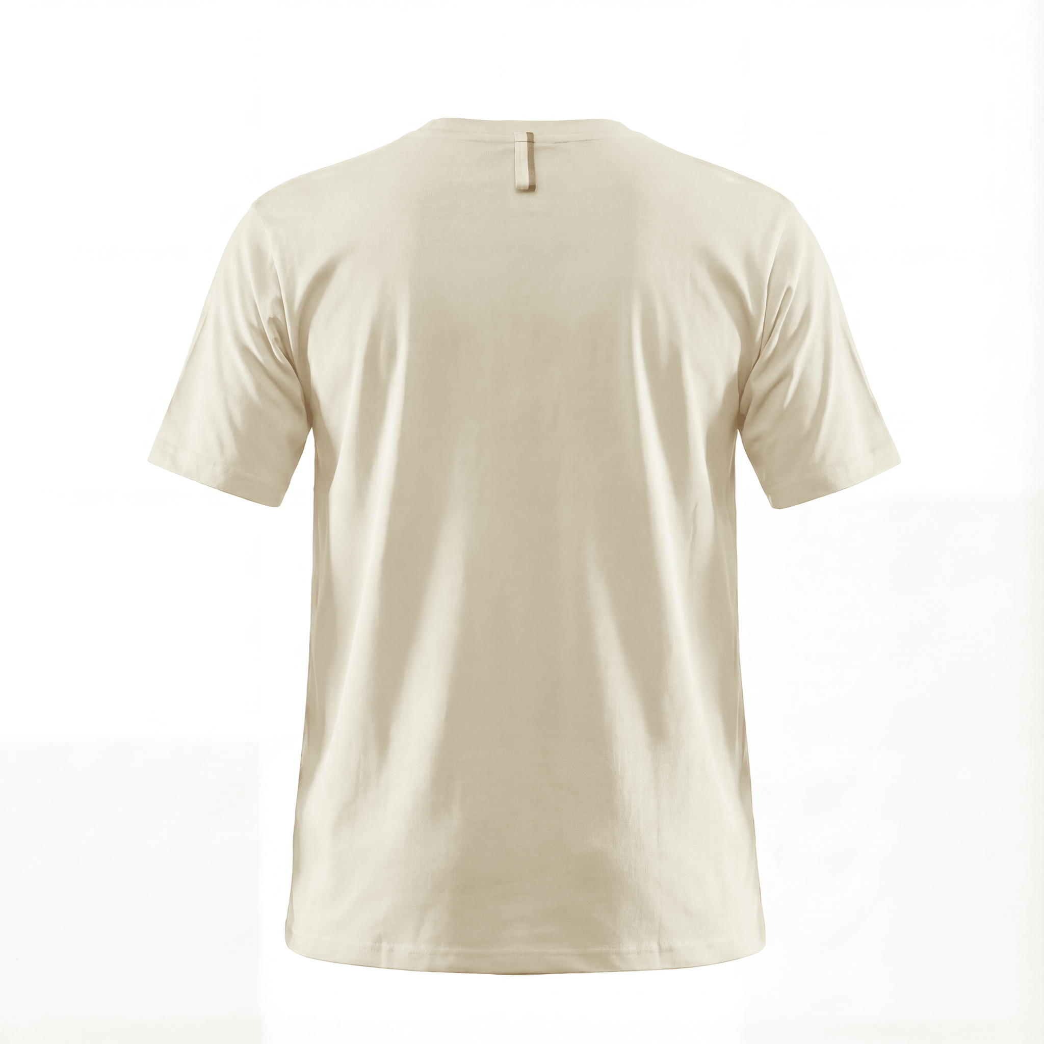 Camiseta B66048 Básica Crema Para Hombre