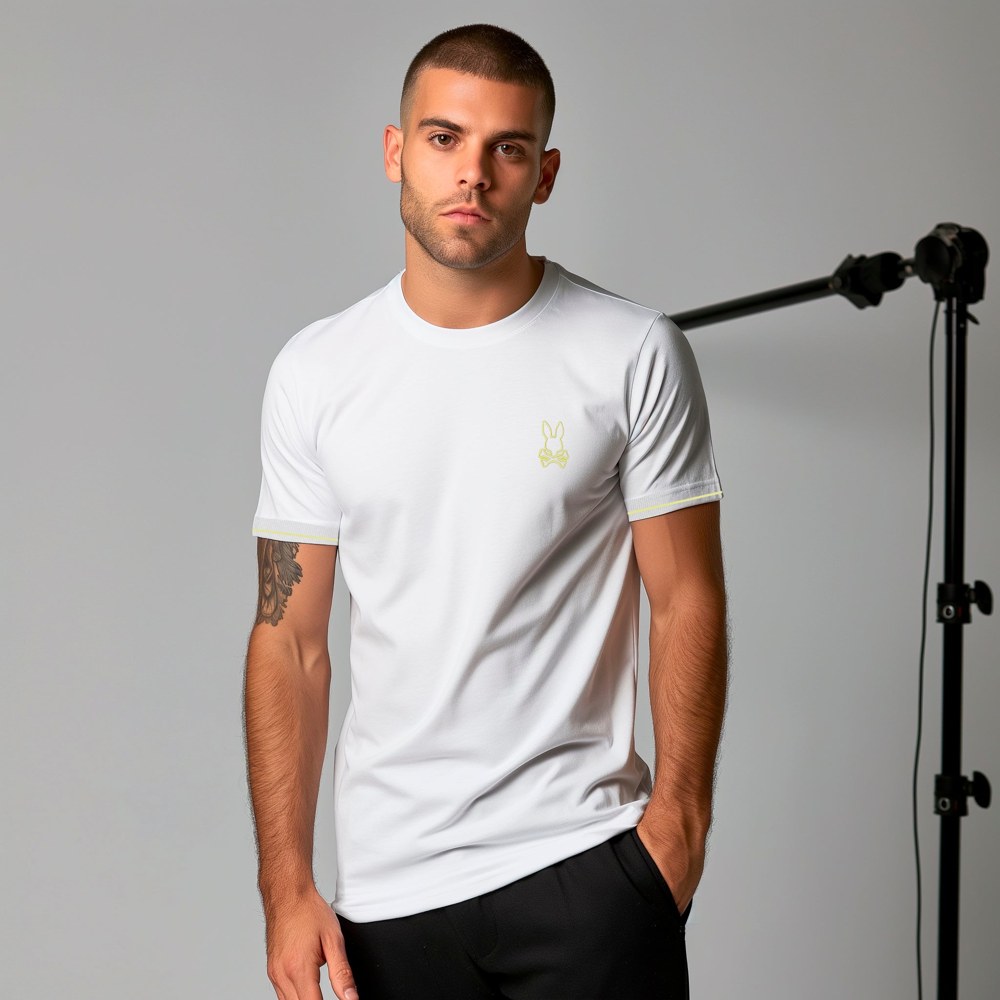 Camiseta 66430 Básica Blanca Para Hombre