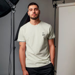 Camiseta 66430 Básica Crema Para Hombre