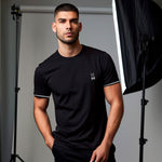 Camiseta 66430 Básica Negra Para Hombre