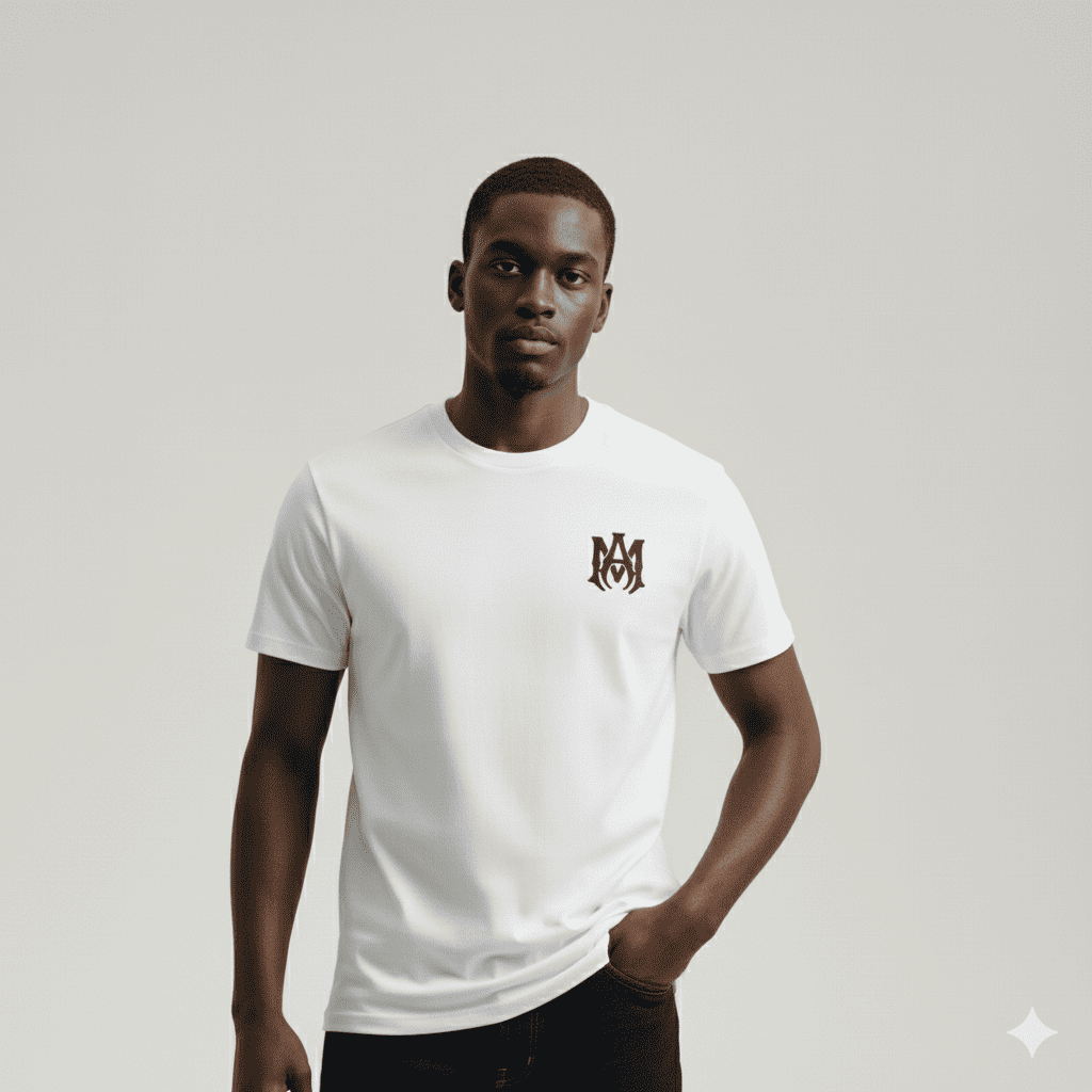 Camiseta 66642 Estampada Blanca Para Hombre