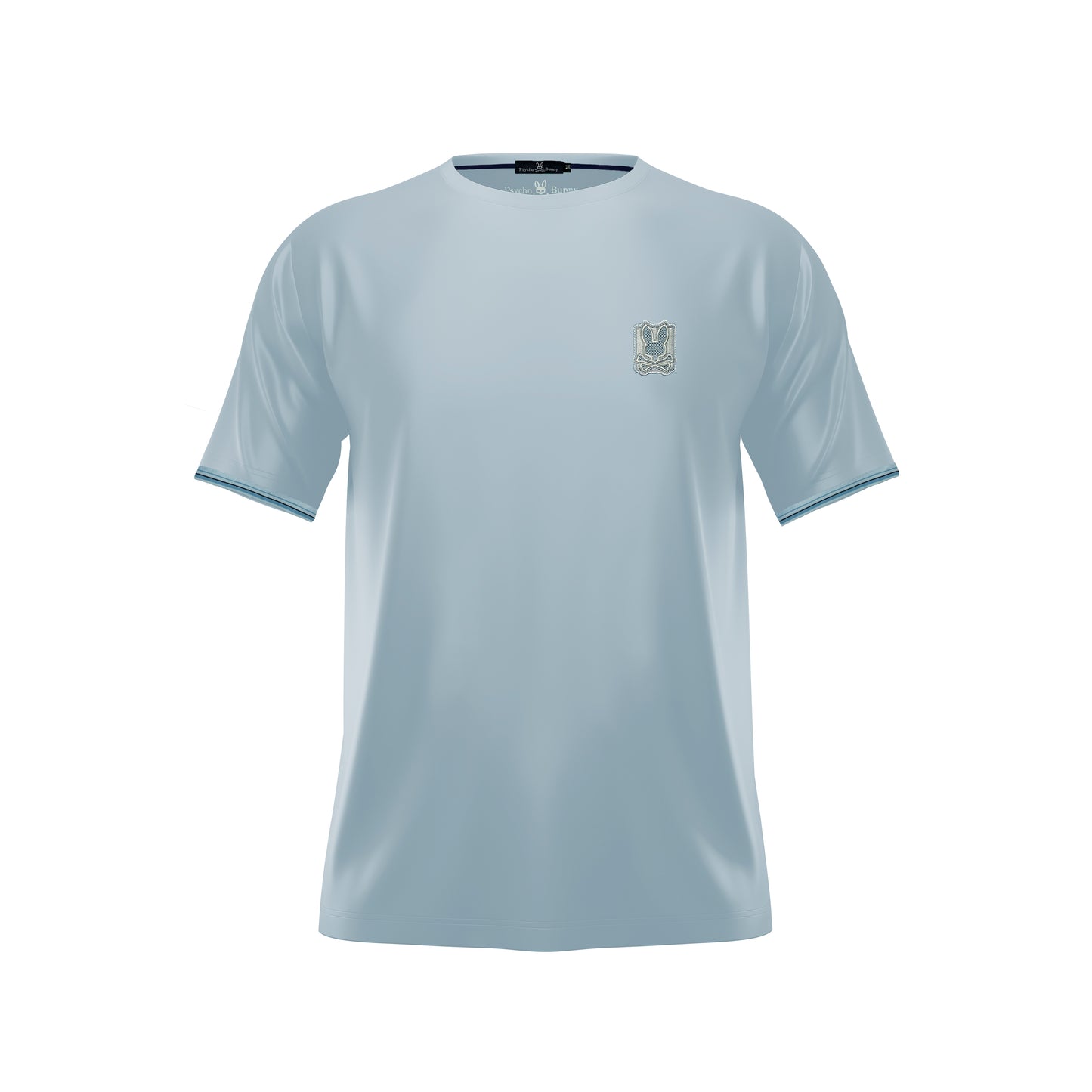 Camiseta 66677 Básica Azul Claro Para Hombre
