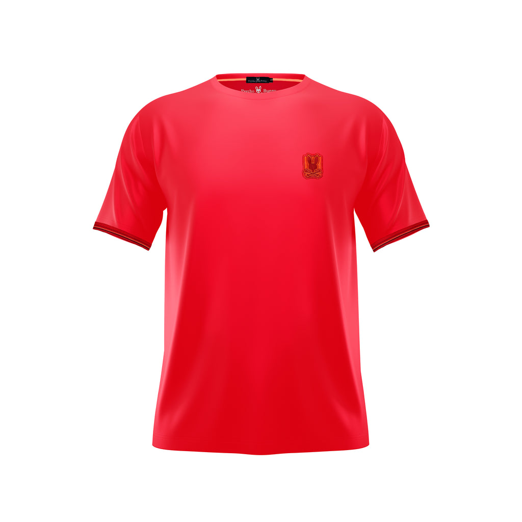 Camiseta 66677 Básica Roja Para Hombre