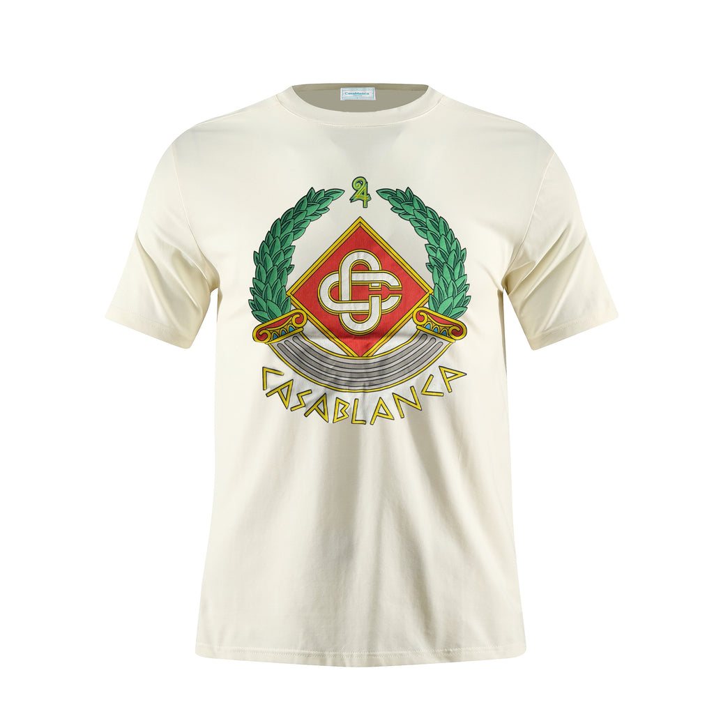 Camiseta 66783 Estampada Crema Para Hombre