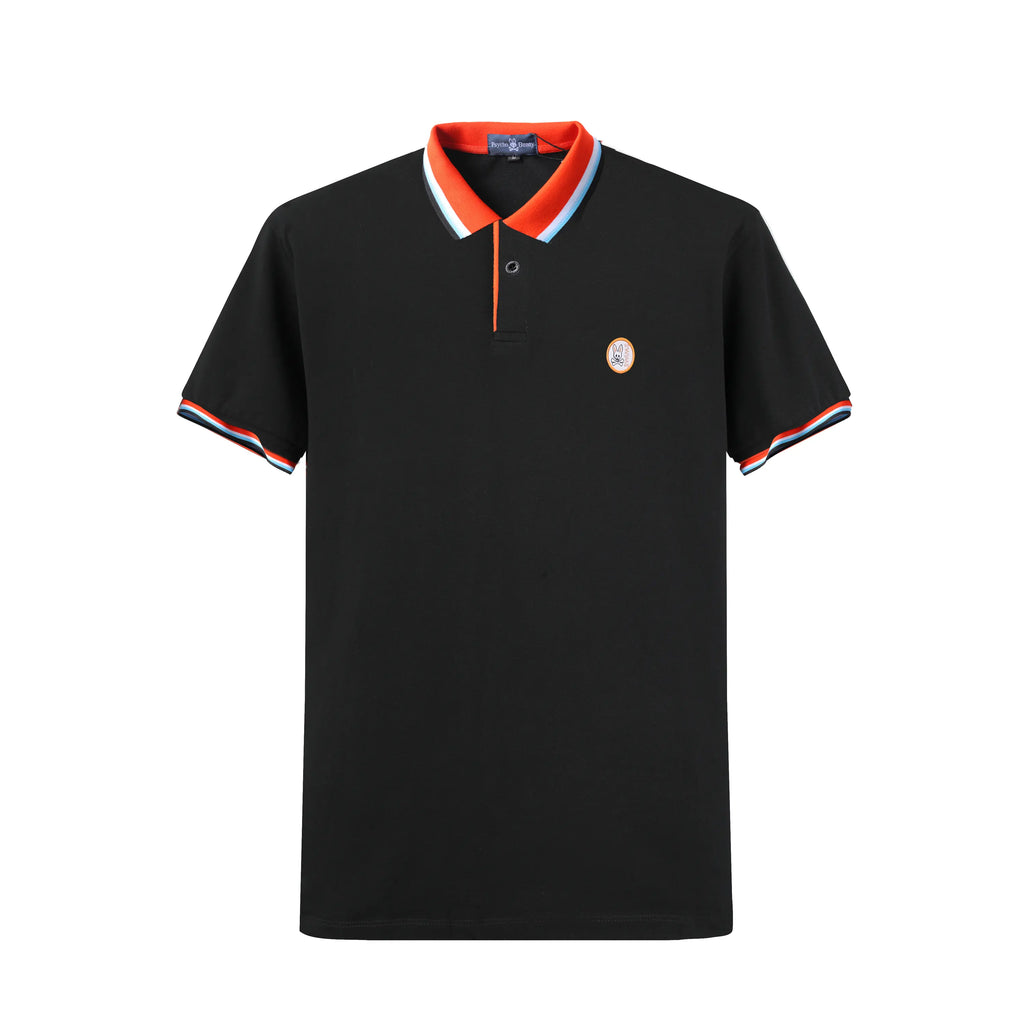 Camiseta 38021 Tipo Polo Negra Para Hombre