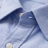 Camisa 50021 Manga larga  Azul Claro para hombre