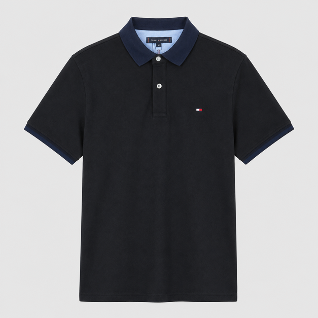 Camiseta 778113 Tipo Polo Negra para hombre