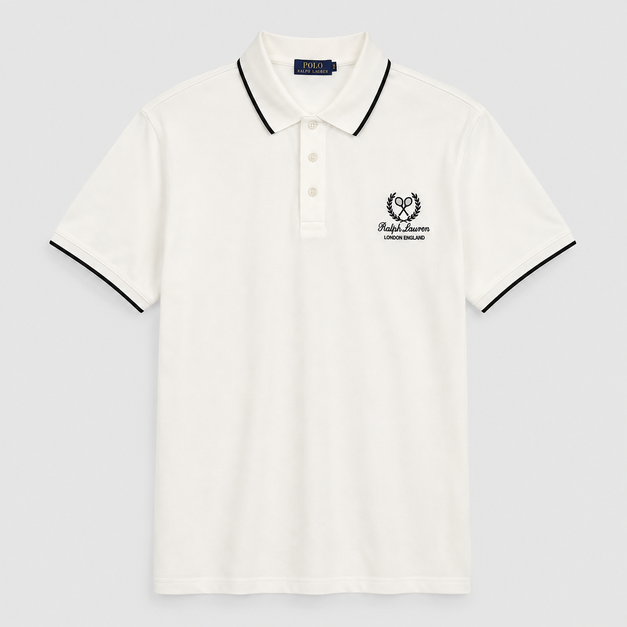 Camiseta 778142 Tipo Polo Crema para hombre