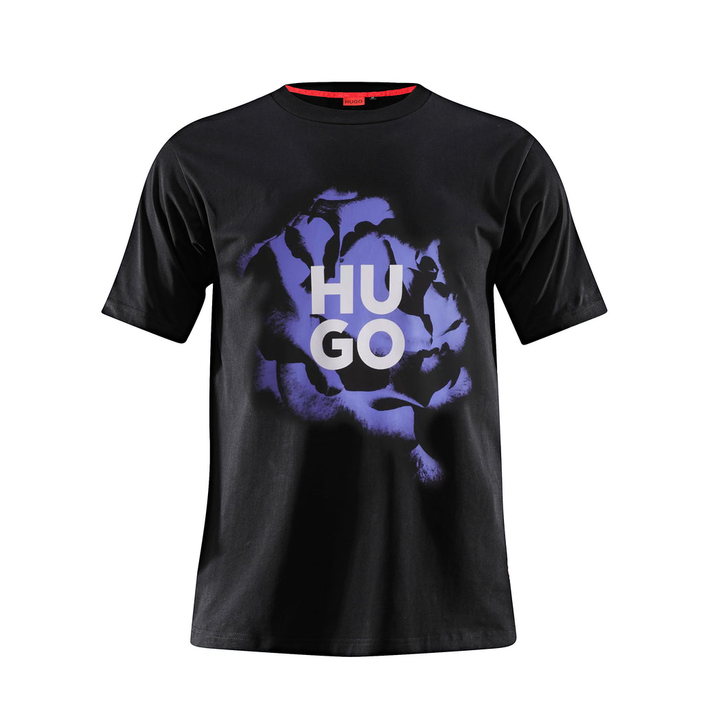 Camiseta 786643 Estampada Negra Para Hombre
