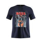 Camiseta 786655 Estampada Azul Oscuro Para Hombre