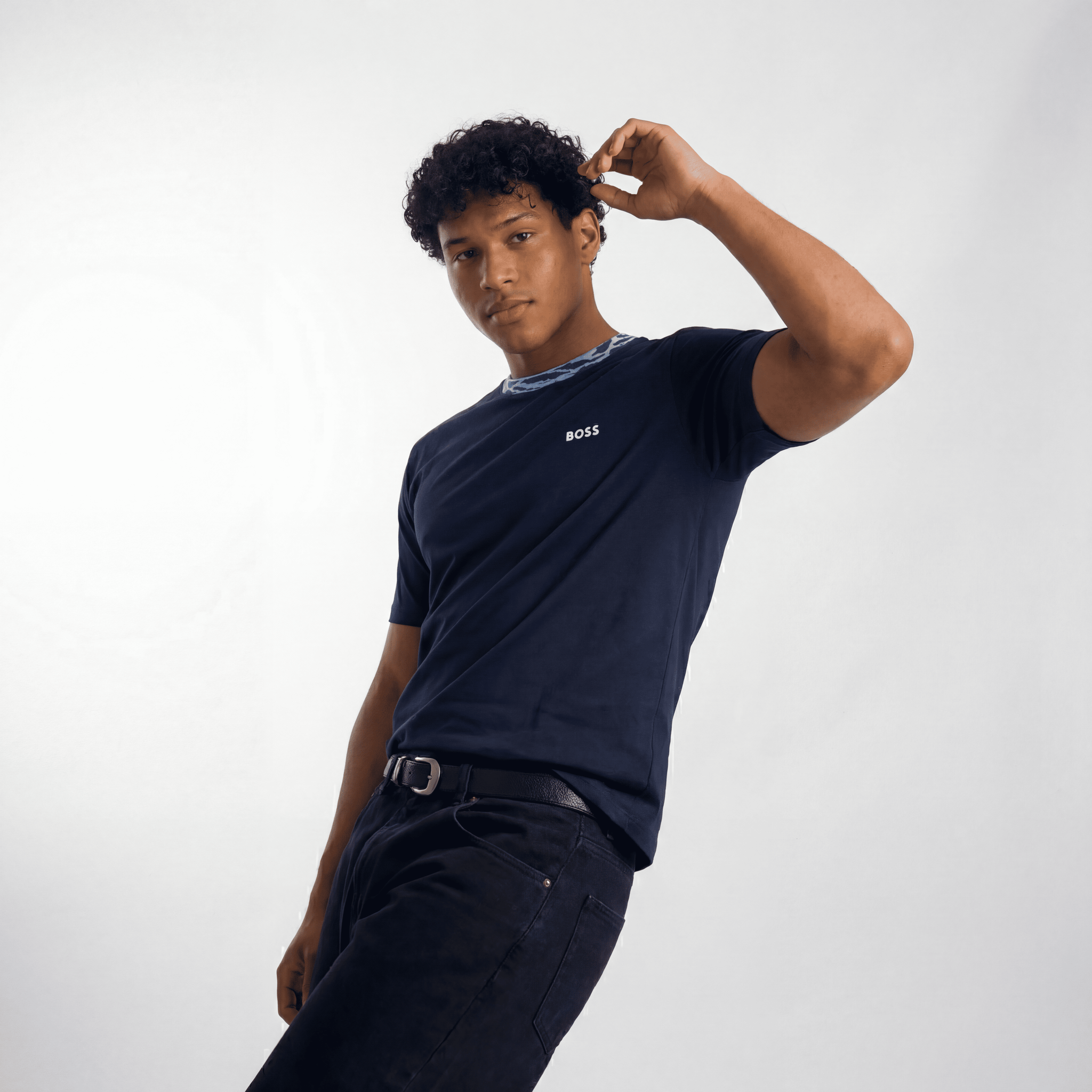 Camiseta 786661 Básica Azul Oscuro Para Hombre