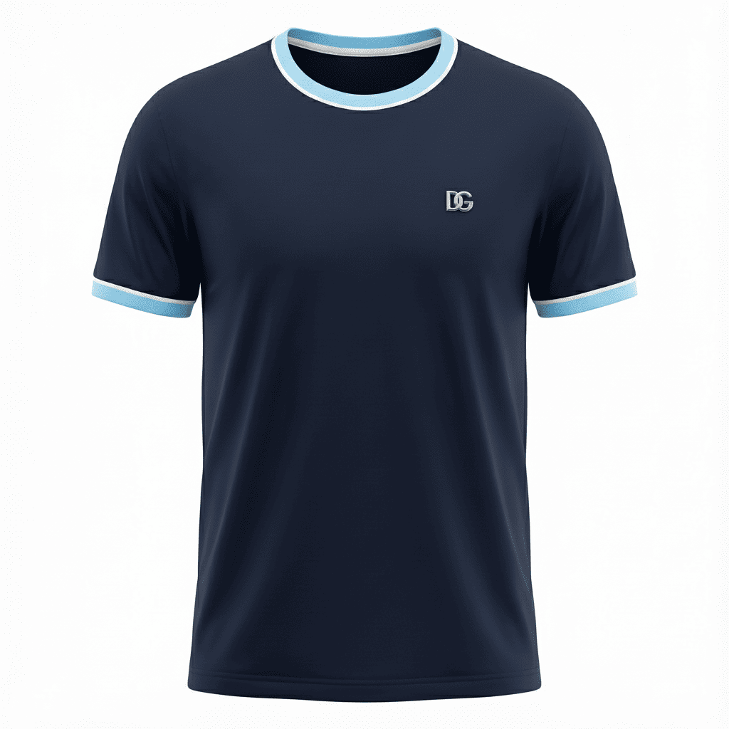 Camiseta 786664 Básica Azul Oscuro Para Hombre