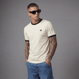 Camiseta 786664 Básica Crema Para Hombre