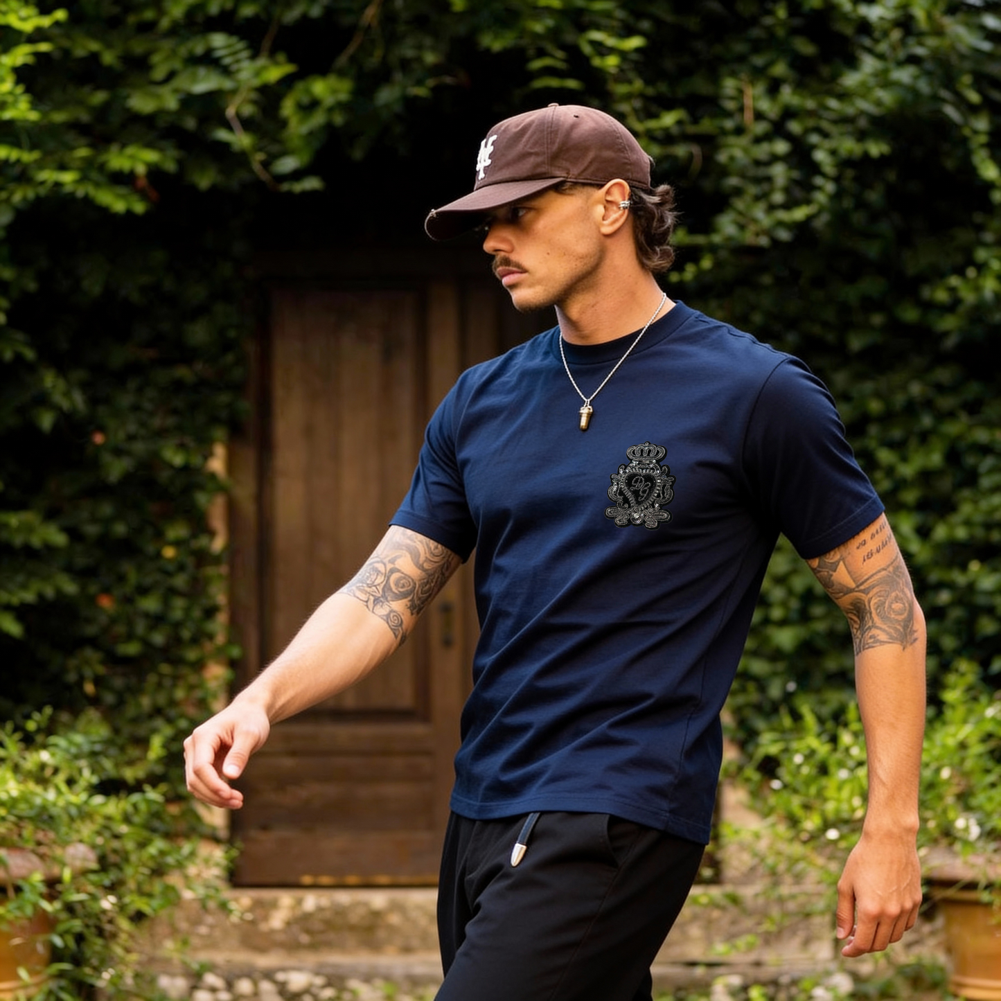 Camiseta 786670 Básica Azul Oscuro Para Hombre