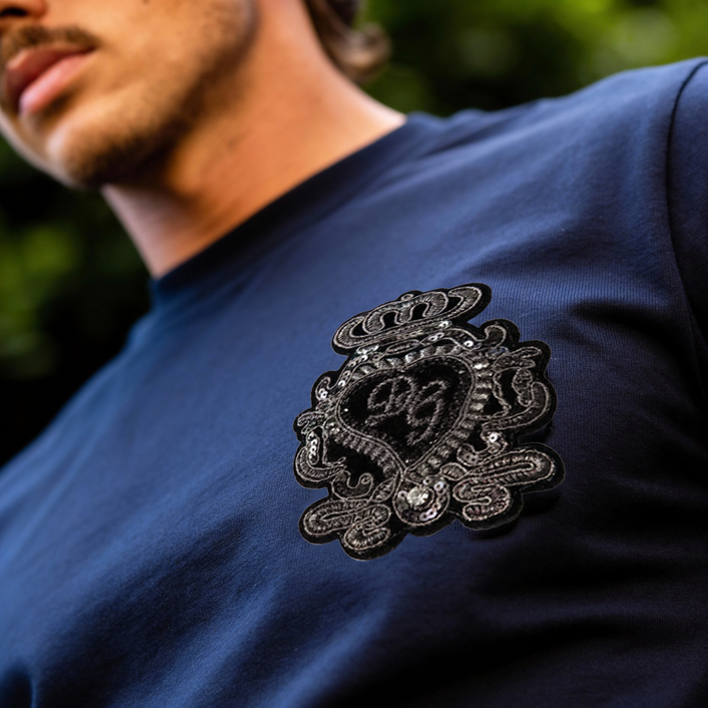 Camiseta 786670 Básica Azul Oscuro Para Hombre