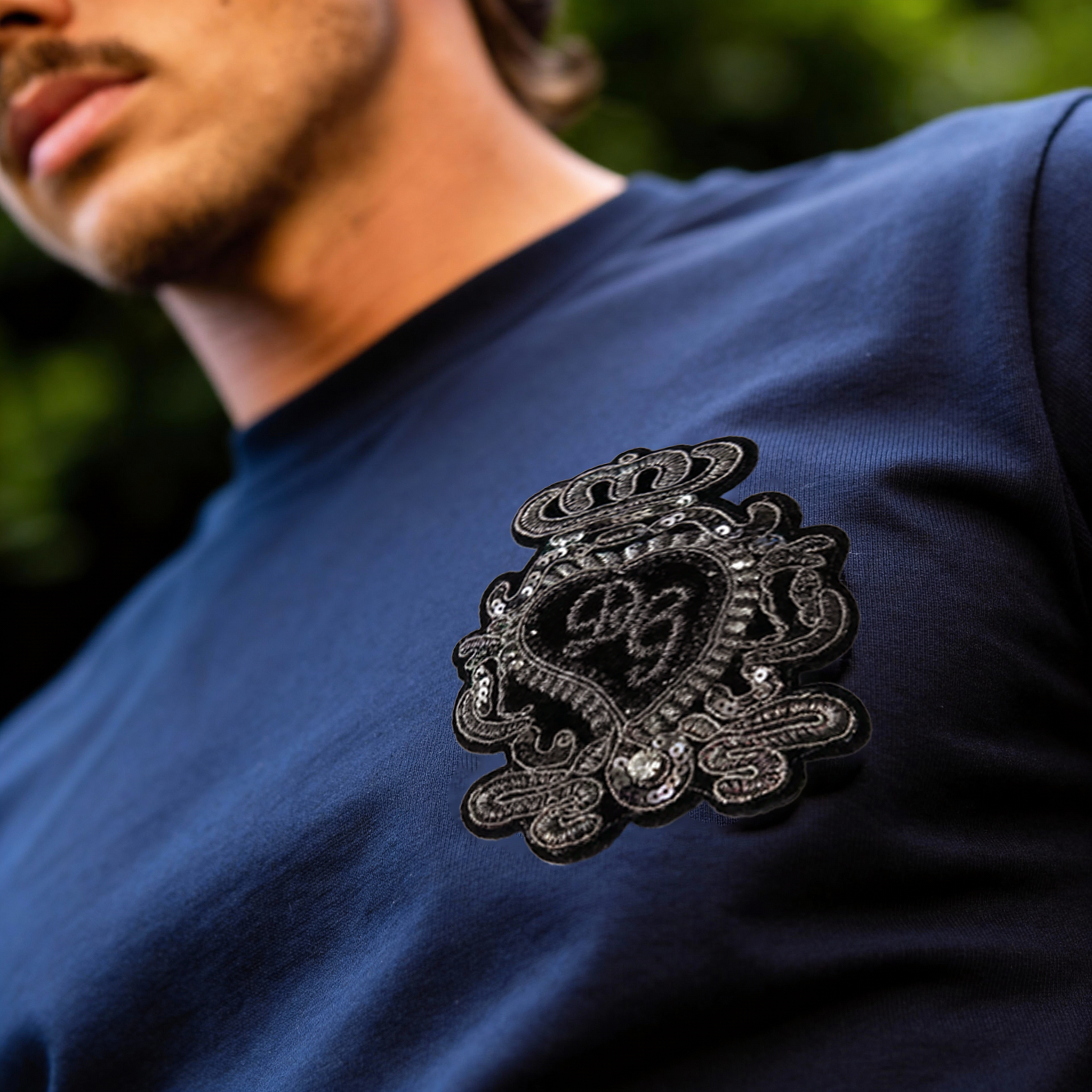 Camiseta 786670 Básica Azul Oscuro Para Hombre