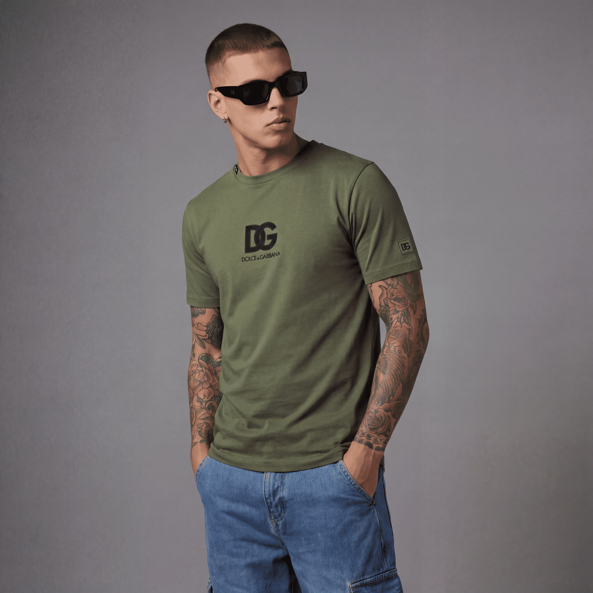 Camiseta 786671 Básica Verde Para Hombre