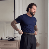 Camiseta 786763 Básica Azul Oscuro Para Hombre