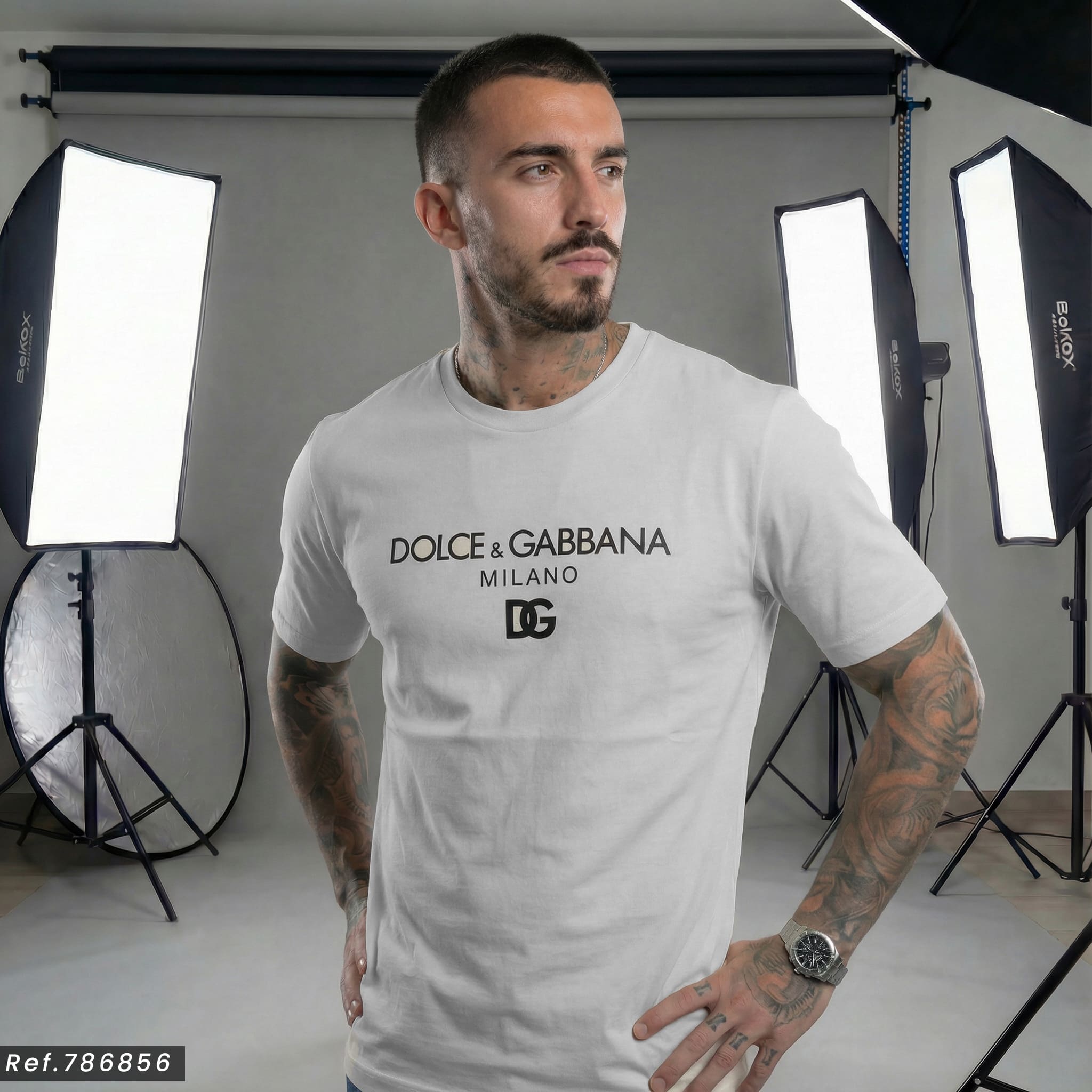Camiseta 786857 Estampada Blanca Para Hombre