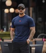 Camiseta 786881 Básica Azul Oscuro Para Hombre