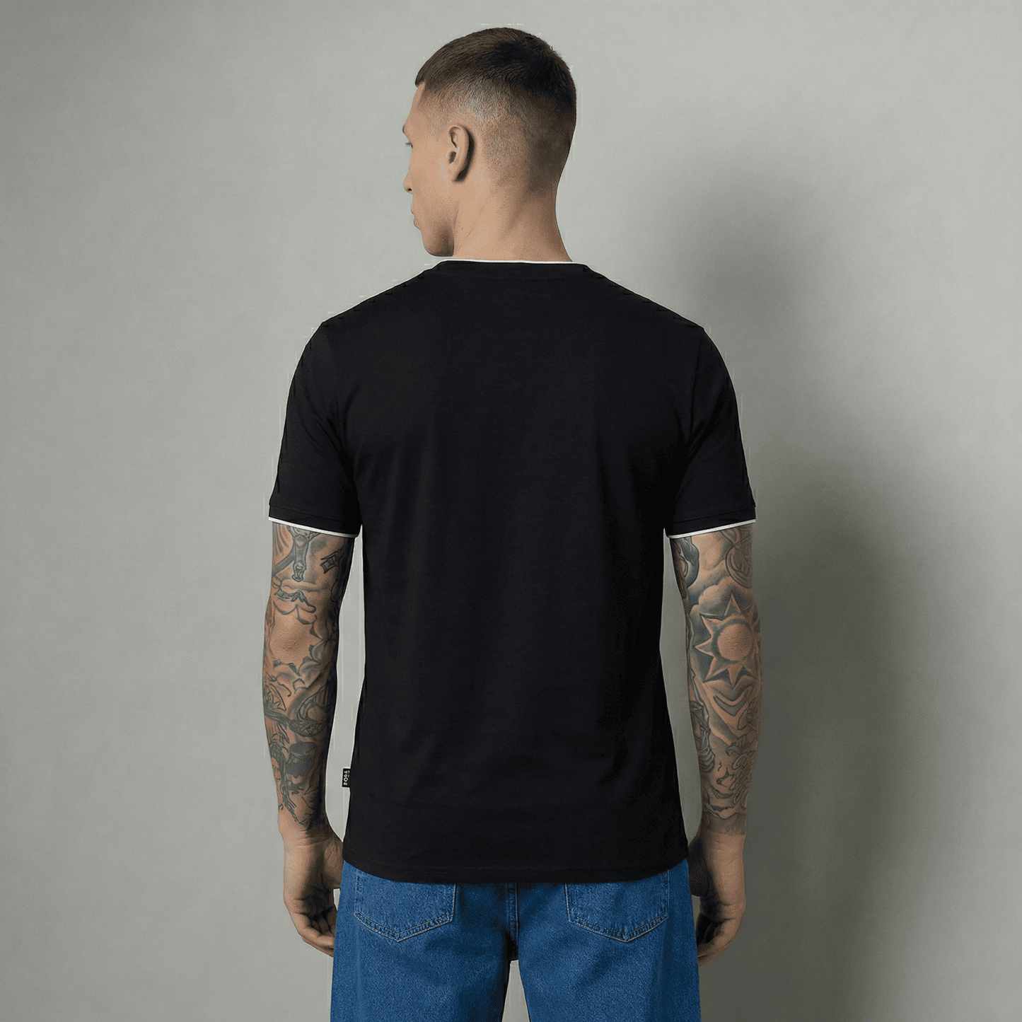 Camiseta 786887 Básica Negra Para Hombre
