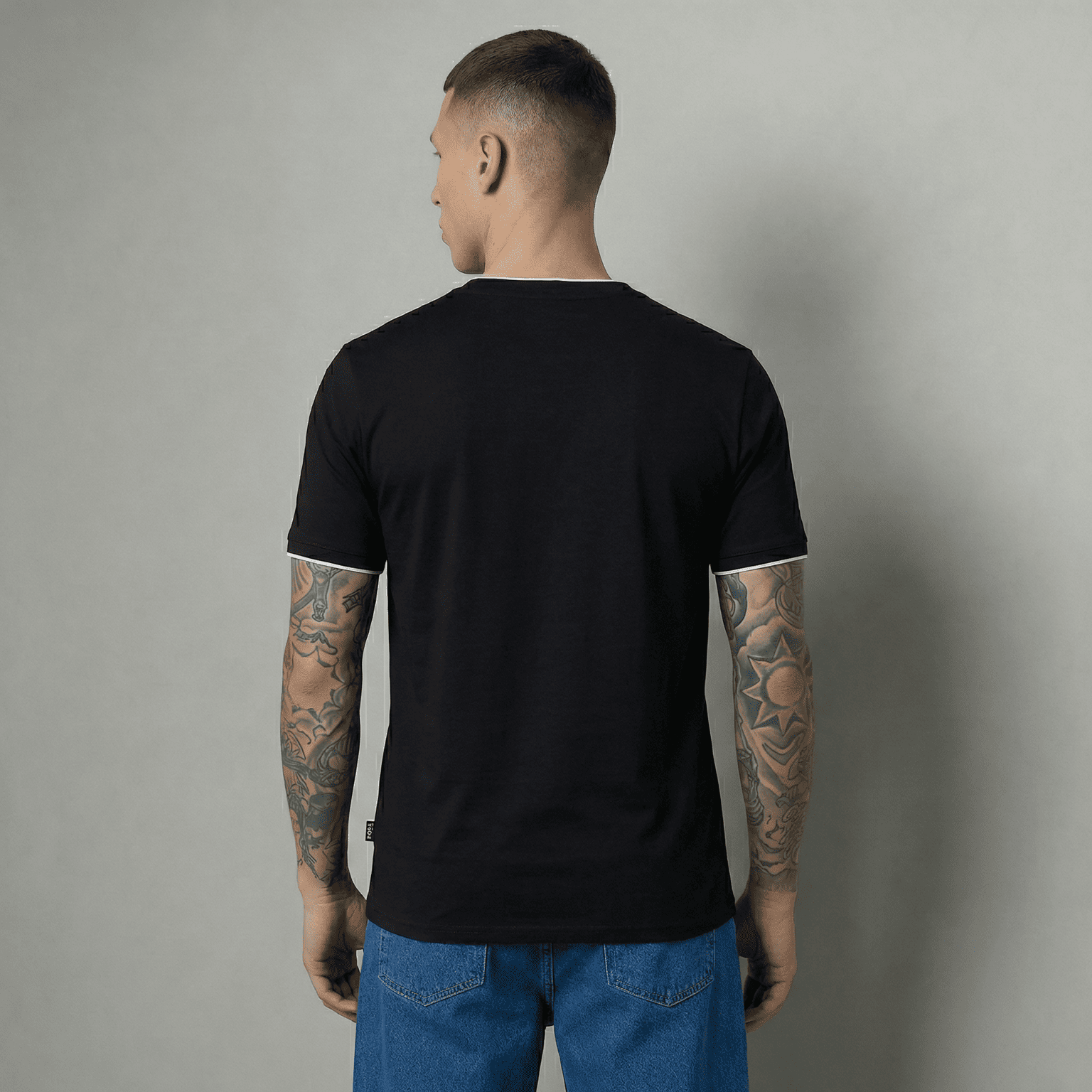 Camiseta 786887 Básica Negra Para Hombre