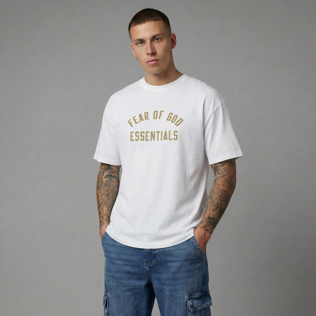 Camiseta 788342 Oversize Blanca Para Hombre