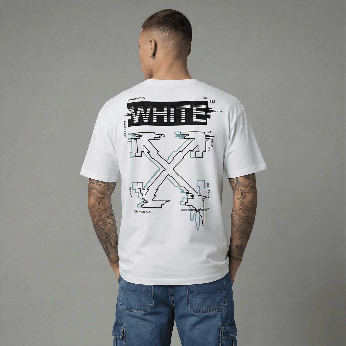 Camiseta 788392 Oversize Blanca Para Hombre