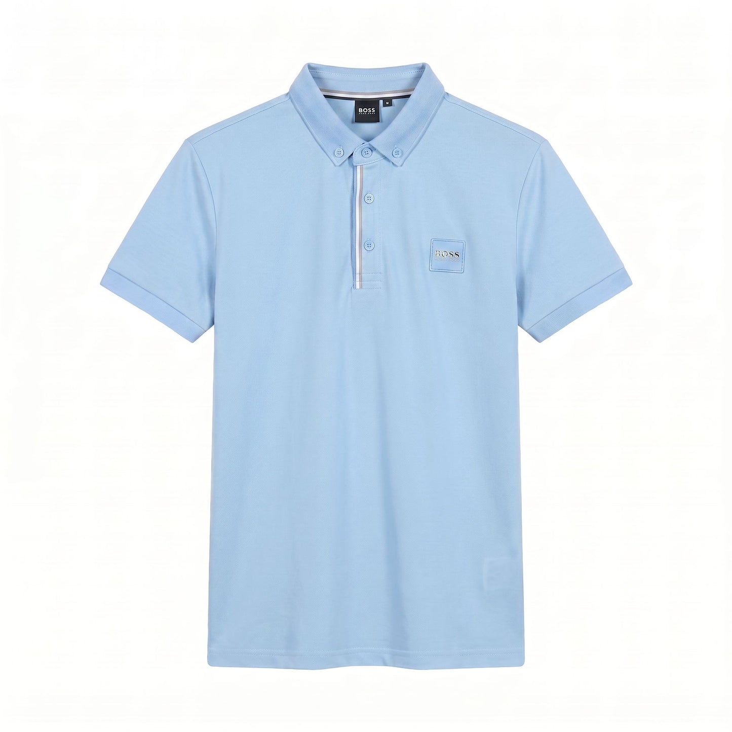 Camiseta 185026 Tipo Polo Azul Claro para hombre