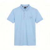 Camiseta 185026 Tipo Polo Azul Claro para hombre