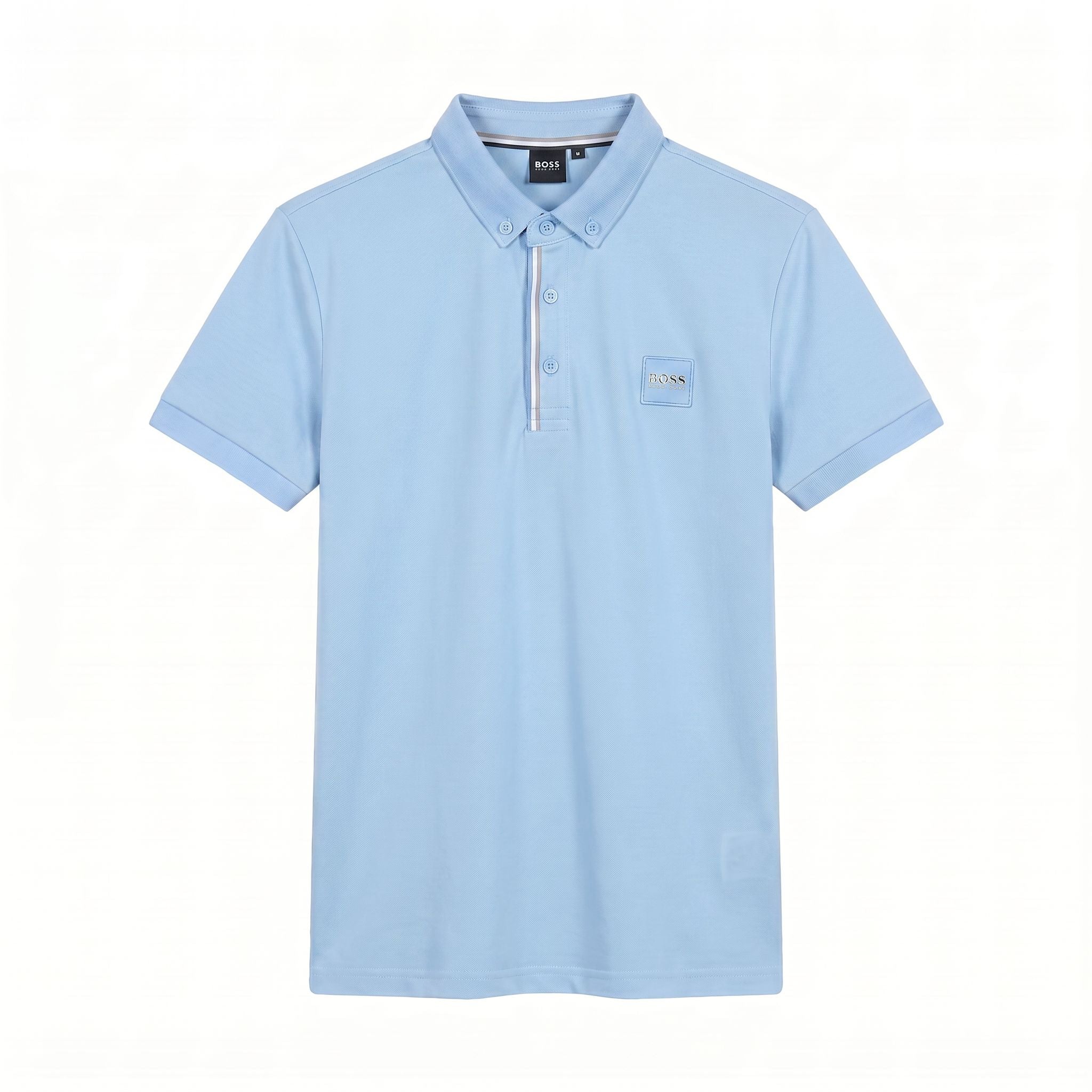 Camiseta 185026 Tipo Polo Azul Claro para hombre