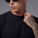 Camiseta 826001 Básica Negro Para Hombre